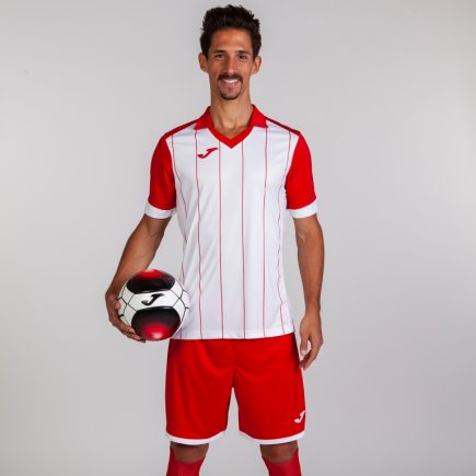 Футболка ігрова Joma Grada 100680.206 колір: червоний/білий