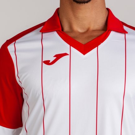 Футболка ігрова Joma Grada 100680.206 колір: червоний/білий