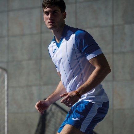 Футболка игровая Joma Grada 100680.207 цвет: голубой/белый