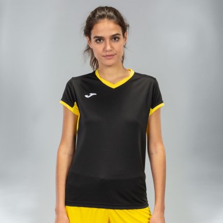 Футболка ігрова Joma Champion IV 900431.109 жіноча колір: чорний/жовтий