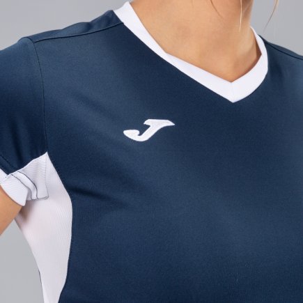 Футболка игровая Joma Champion IV 900431.302 женская цвет: темно-синий/белый