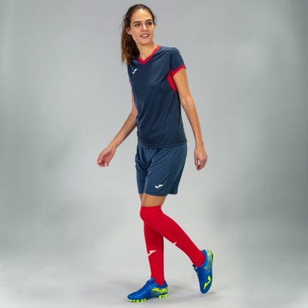 Футболка ігрова Joma Champion IV 900431.306 жіноча колір: темно-синій/червоний