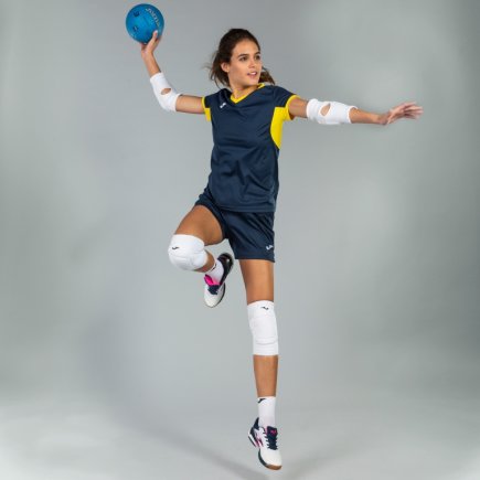 Футболка ігрова Joma Champion IV 900431.309 жіноча колір: темно-синій/жовтий