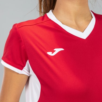 Футболка ігрова Joma Champion IV 900431.602 жіноча колір: червоний/білий