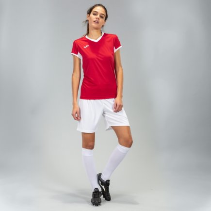 Футболка ігрова Joma Champion IV 900431.602 жіноча колір: червоний/білий
