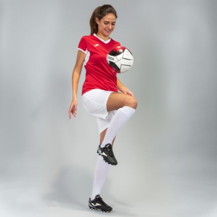 Футболка ігрова Joma Champion IV 900431.602 жіноча колір: червоний/білий