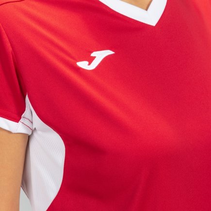 Футболка ігрова Joma Champion IV 900431.602 жіноча колір: червоний/білий