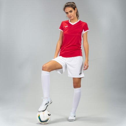 Футболка ігрова Joma Champion IV 900431.602 жіноча колір: червоний/білий