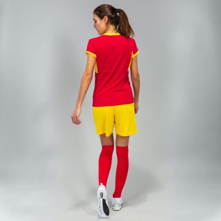 Футболка ігрова Joma Champion IV 900431.609 жіноча колір: червоний/жовтий