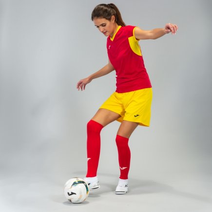 Футболка ігрова Joma Champion IV 900431.609 жіноча колір: червоний/жовтий