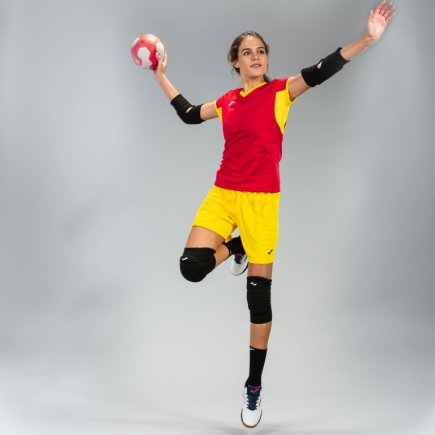 Футболка ігрова Joma Champion IV 900431.609 жіноча колір: червоний/жовтий