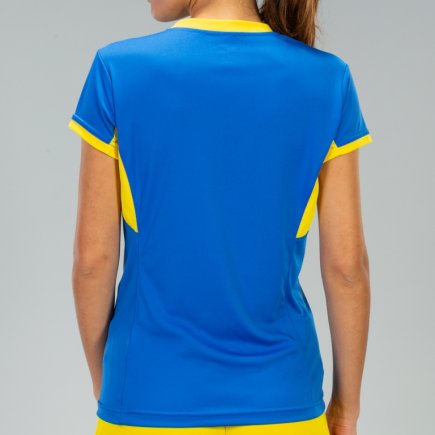 Футболка ігрова Joma Champion IV 900431.709 жіноча колір: синій/жовтий