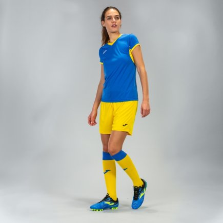 Футболка ігрова Joma Champion IV 900431.709 жіноча колір: синій/жовтий
