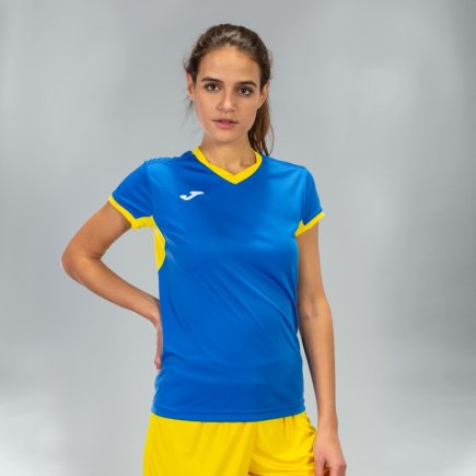 Футболка ігрова Joma Champion IV 900431.709 жіноча колір: синій/жовтий