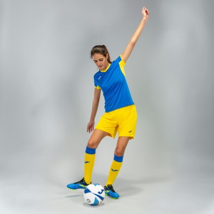 Футболка ігрова Joma Champion IV 900431.709 жіноча колір: синій/жовтий