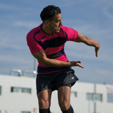 Футболка ігрова Joma Prorugby 100735.305 колір: фіолетовий/чорний