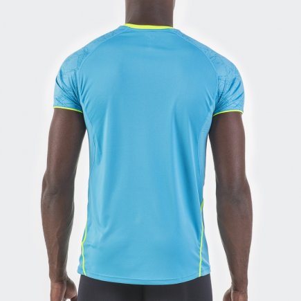 Футболка ігрова Joma Olimpia 100736.010 колір: блакитний/жовтий