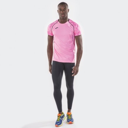 Футболка ігрова Joma Olimpia 100736.030 колір: рожевий/чорний