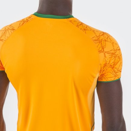 Футболка ігрова Joma Olimpia 100736.050 колір: помаранчевий/чорний