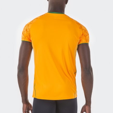 Футболка ігрова Joma Olimpia 100736.050 колір: помаранчевий/чорний