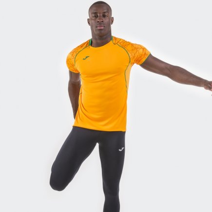 Футболка ігрова Joma Olimpia 100736.050 колір: помаранчевий/чорний