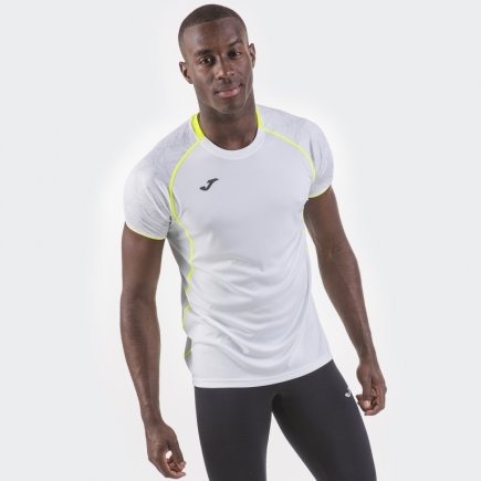 Футболка ігрова Joma Olimpia 100736.200 колір: білий/жовтий