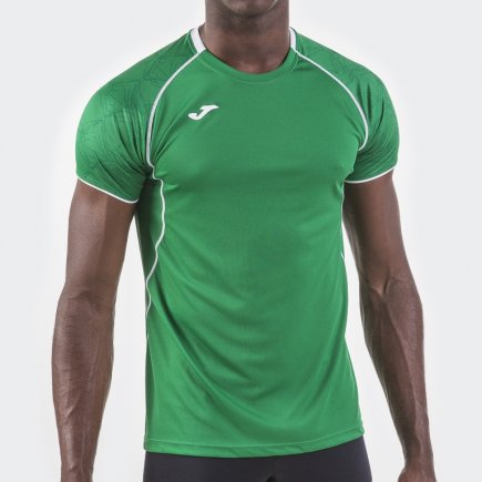 Футболка игровая Joma Olimpia 100736.450 цвет: зеленый/белый