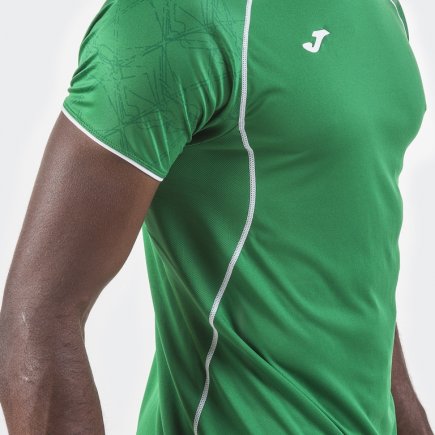 Футболка игровая Joma Olimpia 100736.450 цвет: зеленый/белый