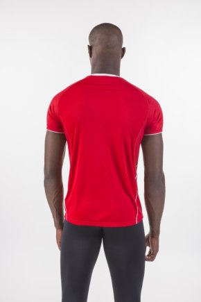 Футболка ігрова Joma Olimpia 100736.600 колір: червоний/білий