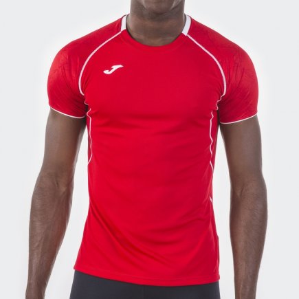 Футболка ігрова Joma Olimpia 100736.600 колір: червоний/білий