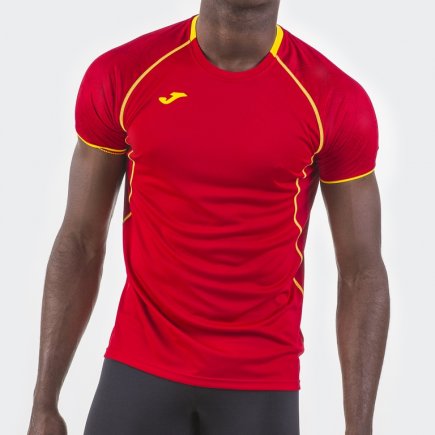 Футболка игровая Joma Olimpia 100736.609 цвет: красный/желтый