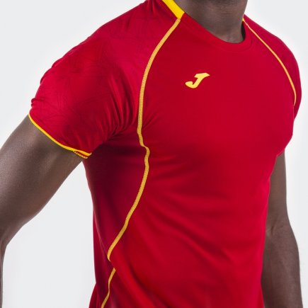 Футболка игровая Joma Olimpia 100736.609 цвет: красный/желтый
