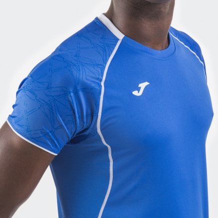 Футболка ігрова Joma Olimpia 100736.700 колір: синій/білий