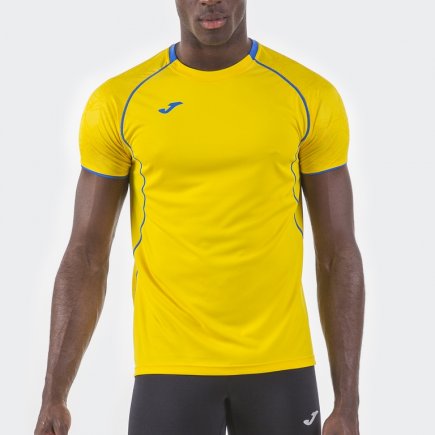 Футболка игровая Joma Olimpia 100736.907 цвет: желтый/голубой