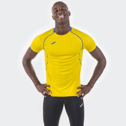 Футболка игровая Joma Olimpia 100736.907 цвет: желтый/голубой