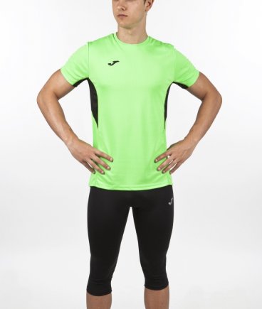 Футболка игровая Joma Record 100283.021 цвет: зеленый/черный