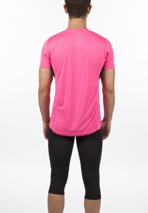 Футболка игровая Joma Record 100283.031 цвет: розовый/черный