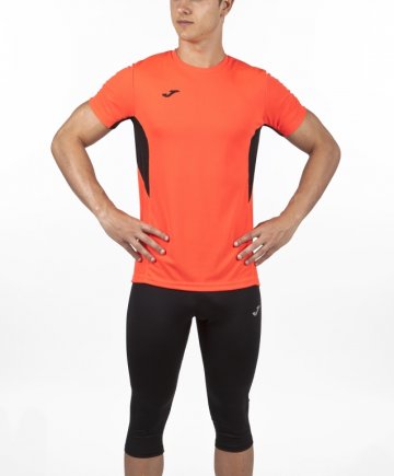 Футболка игровая Joma Record 100283.041 цвет: оранжевый/черный