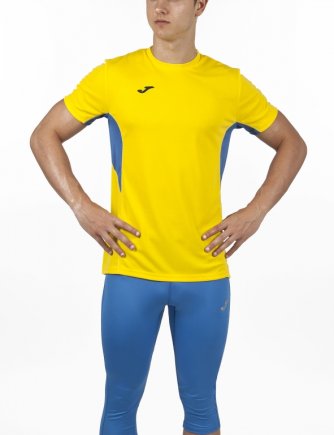 Футболка игровая Joma Record 100283.907 цвет: желтый/голубой