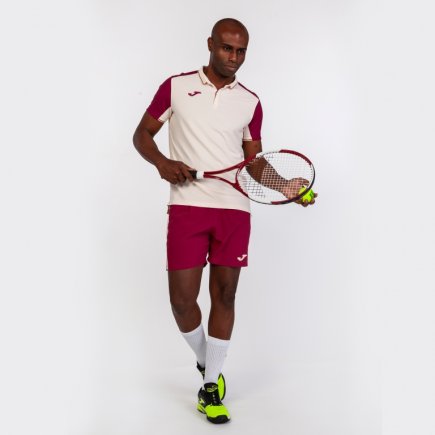 Футболка игровая Joma Granada 100567.652 цвет: бордовый/бежевый