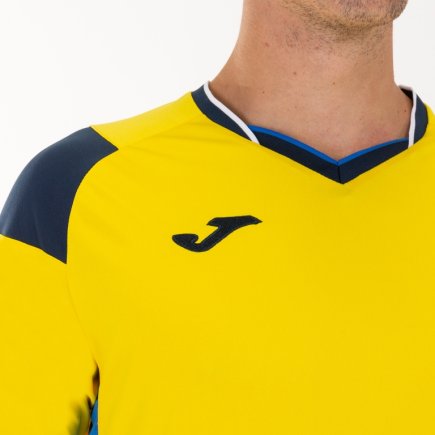 Футболка ігрова Joma CREW III 101269.907 колір: жовтий/темно-синій
