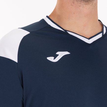 Футболка ігрова Joma CREW III 101269.332 колір: темно-синій/білий