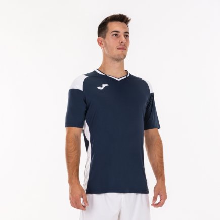 Футболка ігрова Joma CREW III 101269.332 колір: темно-синій/білий