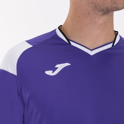 Футболка ігрова Joma CREW III 101269.552 колір: фіолетовий/білий/чорний