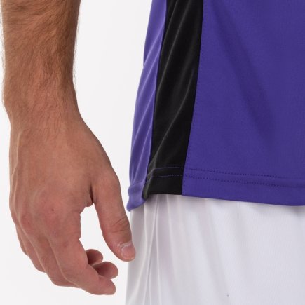 Футболка ігрова Joma CREW III 101269.552 колір: фіолетовий/білий/чорний
