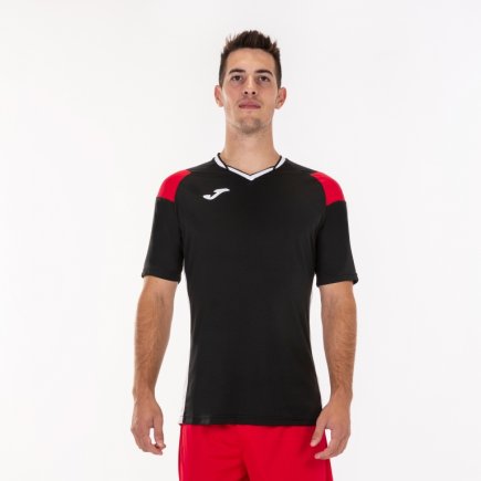 Футболка ігрова Joma CREW III 101269.106 колір: чорний/червоний/білий
