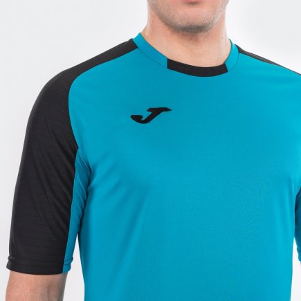 Футболка игровая Joma ESSENTIAL 101105.011 цвет: черный/бирюзовый
