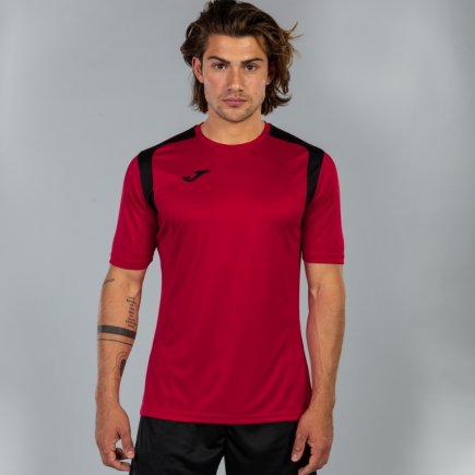 Футболка Joma CHAMPION V 101264.601 колір: бордовий/чорний