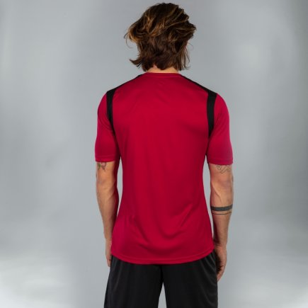 Футболка Joma CHAMPION V 101264.601 колір: бордовий/чорний