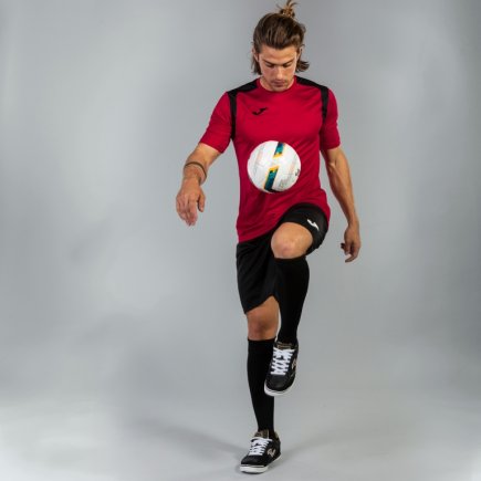 Футболка Joma CHAMPION V 101264.601 колір: бордовий/чорний